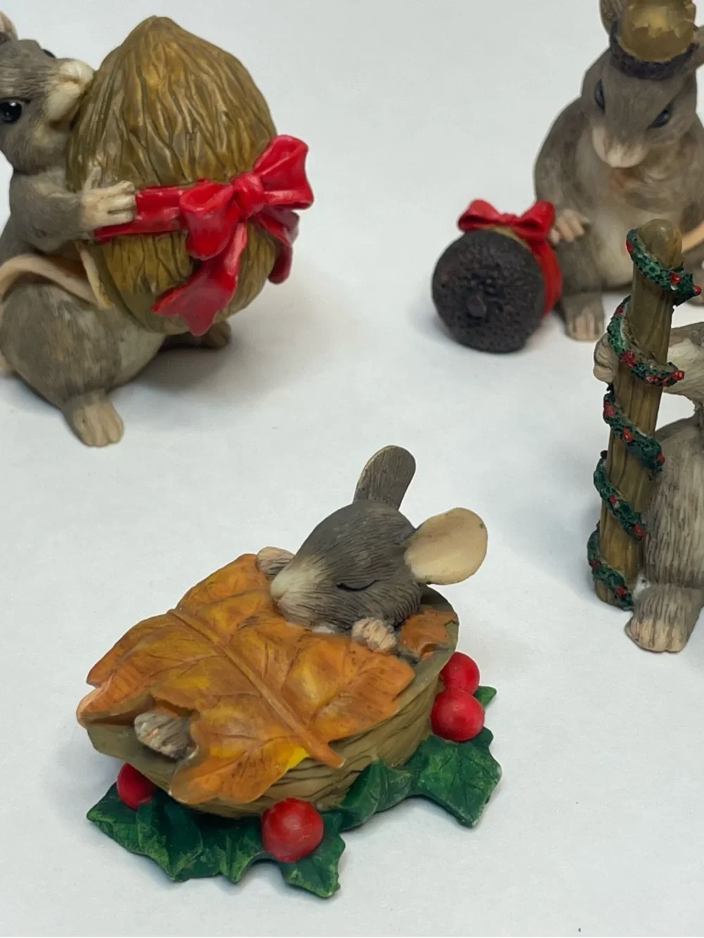 Silvestri Nativity Christmas Mouse Charming Tails Fitz & Floyd Set 9 Piece Rare - Picture 2 of 8